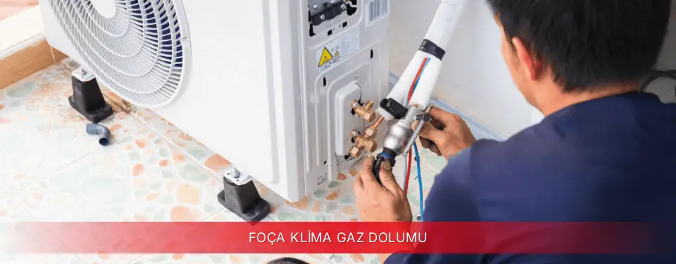 Foça İlçemi Kumtel Klima Gaz Dolumu